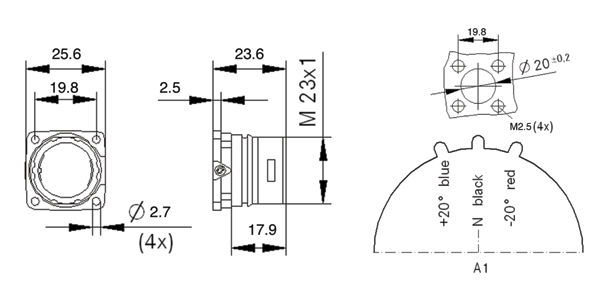 Straight Panel Mount Base