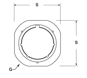 Wall Mt Receptacle