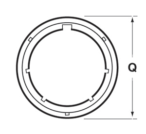 Wall Mt Receptacle